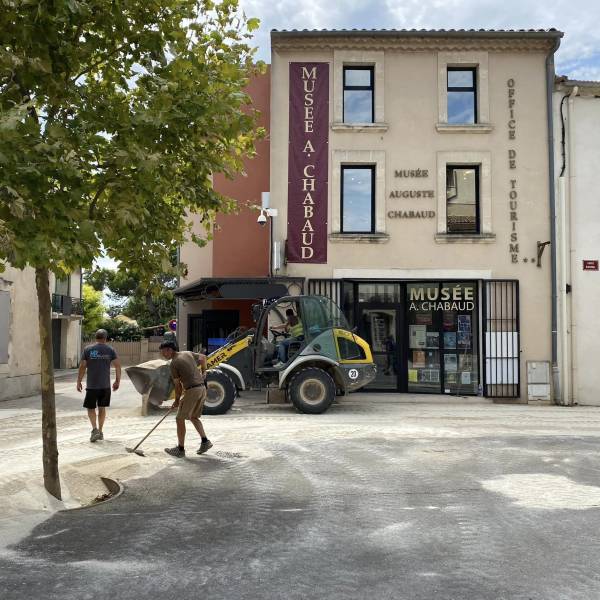 Mise en place de Sable et gravier